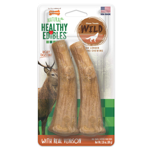 Nylabone Healthy Edibles Wild Venison 2 Pack