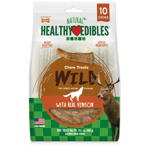 Nylabone Healthy Edibles Wild Venison 10 Bag 400gm