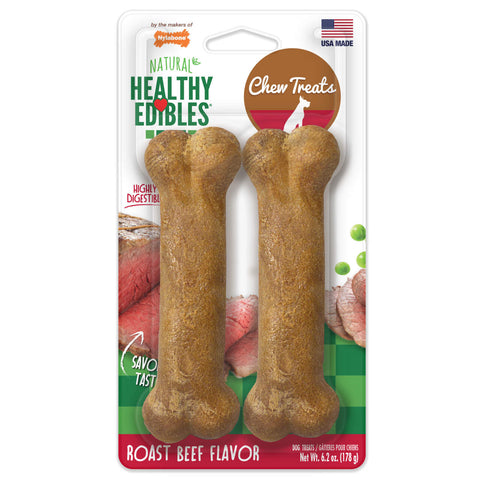 Nylabone Healthy Edibles Roast Beef 2 Pack 178gm