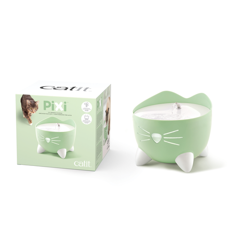 Pixi Cat Fountain Drinker Sage Green