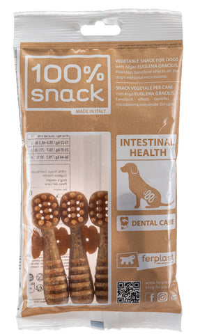 100% Snack Toothbrush Intestinal Health Small 4 Pack