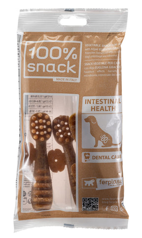 100% Snack Toothbrush Intestinal Health Medium 3 Pack