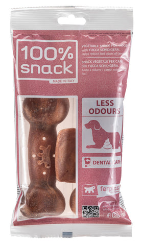 100% Snack Bone Less Odours Large 2 Pack
