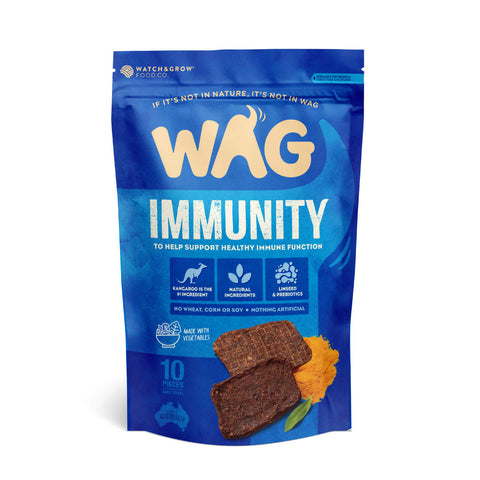 WAG - Kangaroo Jerky Immunity - 10 pc Pack