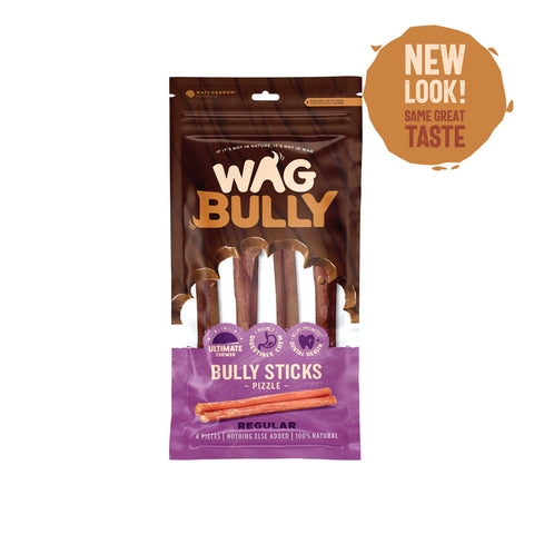 WAG Bully Stick Regular 4 Pack