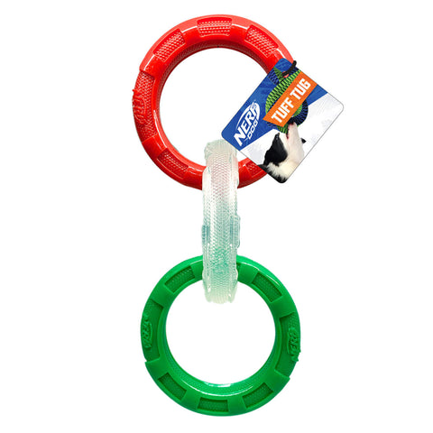 Nerf TPR Exo 3 Ring Tugg Red/Green 23cm