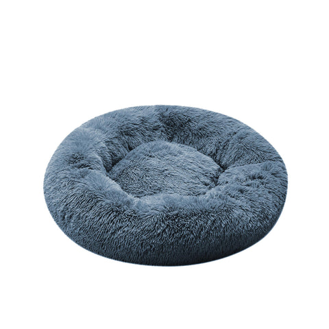Donut Bed in Luxury Pile Sml Grey 50cm