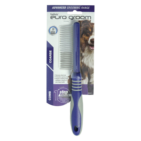 Euro Groom Dog Comb Coarse 24 Teeth