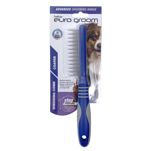 Euro Groom Dog Shedding Comb Coarse Large