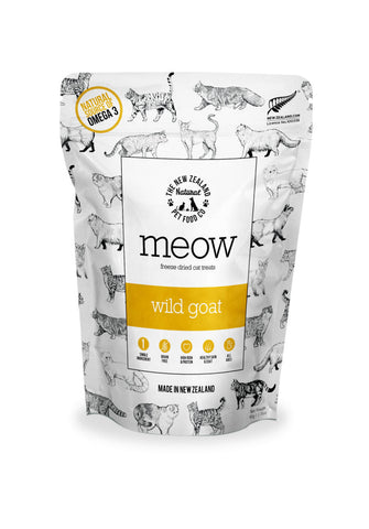 Meow Freeze Dried Cat Food Wild Goat 50gm