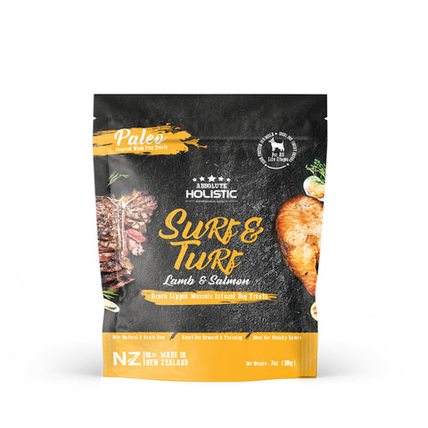 Absolute Holistic Air Dried Dog"Surf & Turf" Lamb & Salmon 200gm