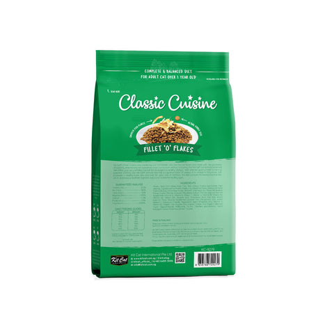 Kit Cat Classic Cuisine Cat Food Fillet of Flakes 1.2kg