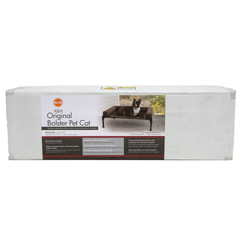 K & H Original Bolster Bed Elevated Large 80 x 63cm