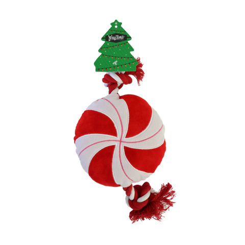 WagTime Chistmas Candy Rope Toy
