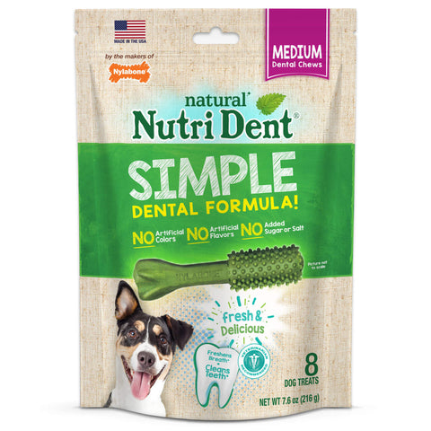 Nutri-Dent Brush Sticks - Medium Bag of 8 (160gm)