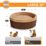Thermal Kitty Heated Pet Bed Mocha 50 x 50cm 4w