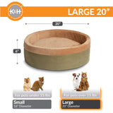 Thermal Heated Pet Bed Sage Large 50 x 50cm 4w