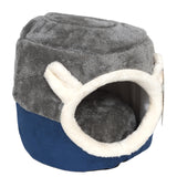 Furkidz Luxury IGLOO Cat Home/Bed Grey/Blue 40 x 32cm