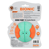 Bionic Super Squeak ETPU Foam Ball Orange/Green Large 7.6cm