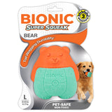 Bionic Super Squeak ETPU Foam Bear Orange/Green Large 10cm