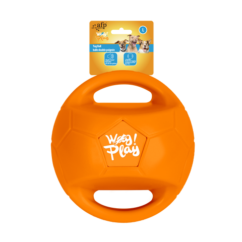 WAG PLAY Tugg Ball Large Orange 19cm