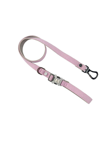 Hugo & Hudson Herringbone Leash Pink