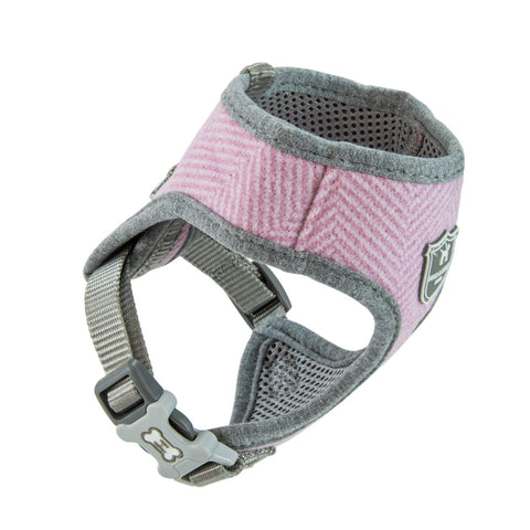 Hugo & Hudson Checked Tweed Body Harness Set Pink