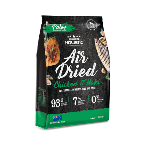 Absolute Holistic Air Dried Dog Food Chicken & Hoki - 1kg