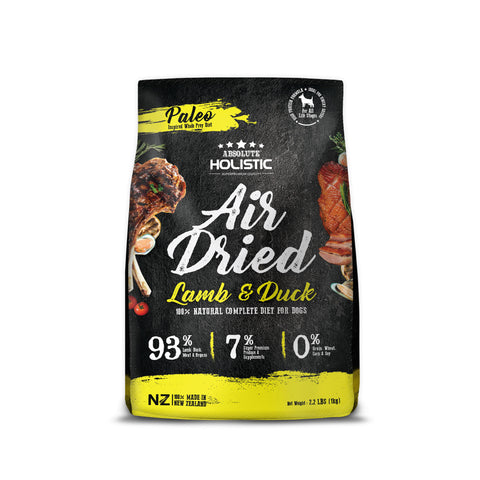 Absolute Holistic Air Dried Dog Food Lamb & Duck 1kg Bag