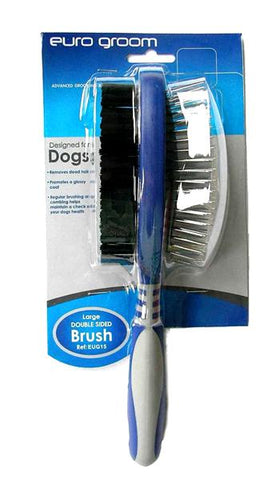 Euro Groom Dog Pin/Bristle Brush Large