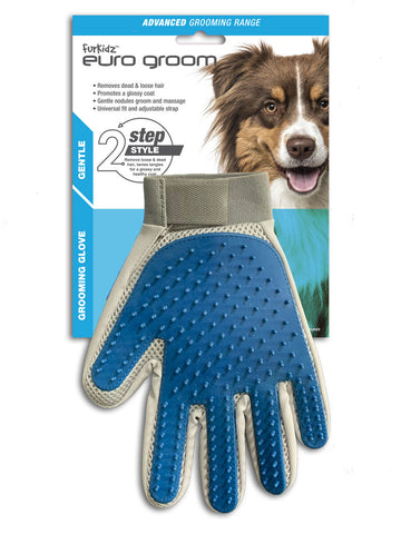Euro Groom Pet Grooming Glove Dark Blue