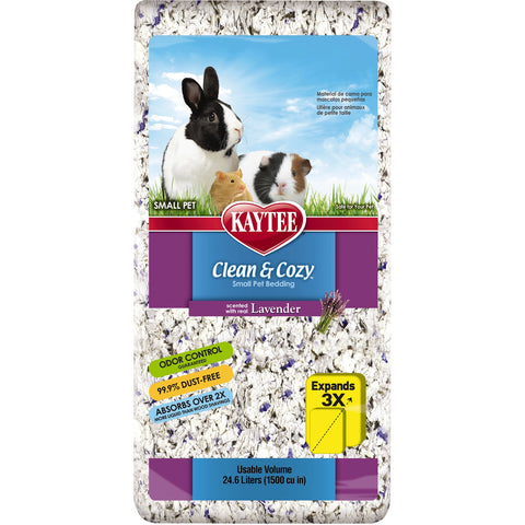 Kaytee Clean & Cozy Lavender Bedding 24.6 Litre Pack