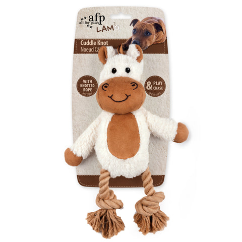 Cuddle Dental Horse with Rope Dog Toy 31x23cm