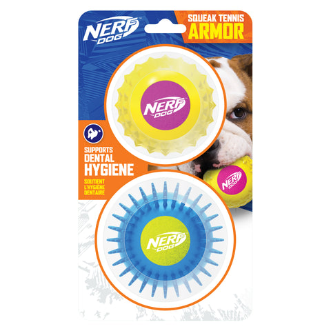 Nerf Armour Ball Set Twin Pack Yellow/Pink & Blue/Green