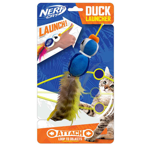Nerf Cat - Plush Elastic Launching Duck w/Bell10cm