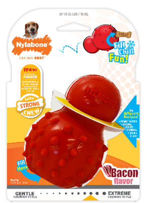 Nylabone Stuffable Cone Bacon - Wolf