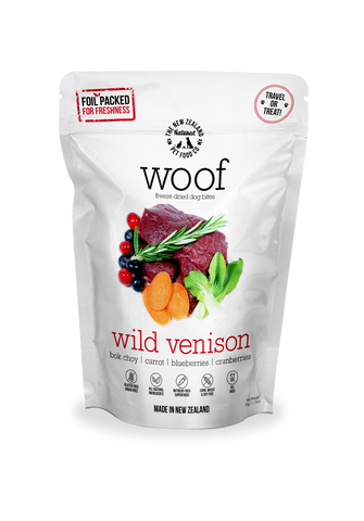 Woof Freeze Dried Dog Food Venison - 50gm