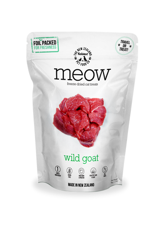 Meow Freeze Dried Cat Food Wild Goat 50gm