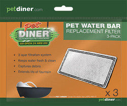 Pet Diner - Water Bar Replacement Filter 3 pack