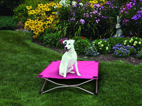 Carlson Portable Dog Bed Small (65 x 65cm) - Pink