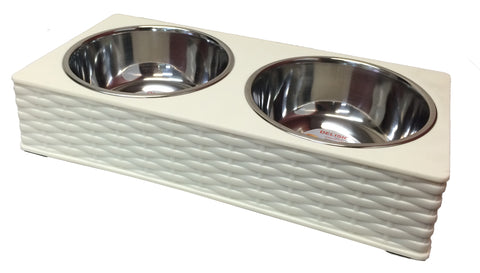 Stainless Steel Bamboo Enclosed Bowl - Twin Beige