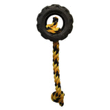 TONKA Mighty Chomp Tyre w/Rope Black/Yellow 10cm
