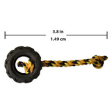 TONKA Mighty Chomp Tyre w/Rope Black/Yellow 10cm