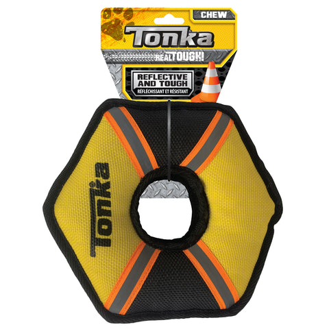 Tonka Tuff Poly Filled Hex Ring Yellow/Black 23cm
