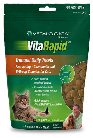 VitaRapid Tranquil Treats for Cats 100gm