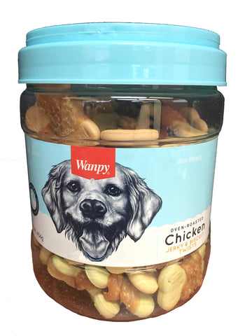 Wanpy Biscuits (Medium) with Chicken Jerky - 454gm Jar